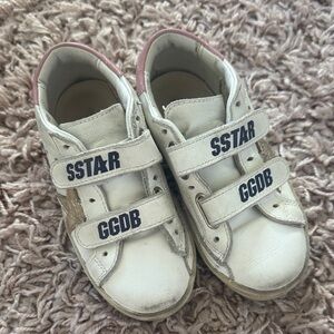 Golden Goose Authentic Kids White Sneakers